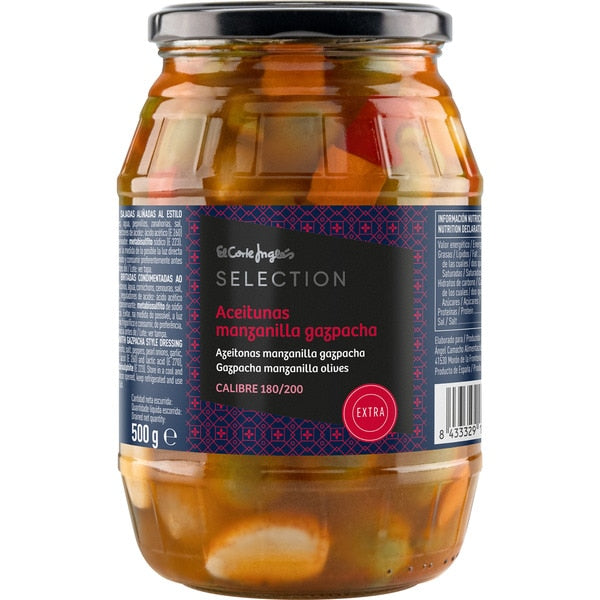 Aceitunas Manzanilla Gazpacha Frasco 500 G