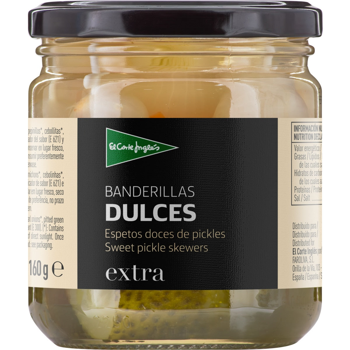 Banderillas Dulces Frasco 160 G Neto Escurrido