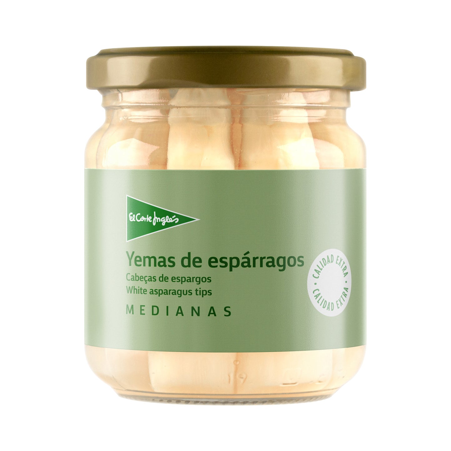 Yemas De Espárragos Blancos Medianas Frasco 110 G Neto Escurrido