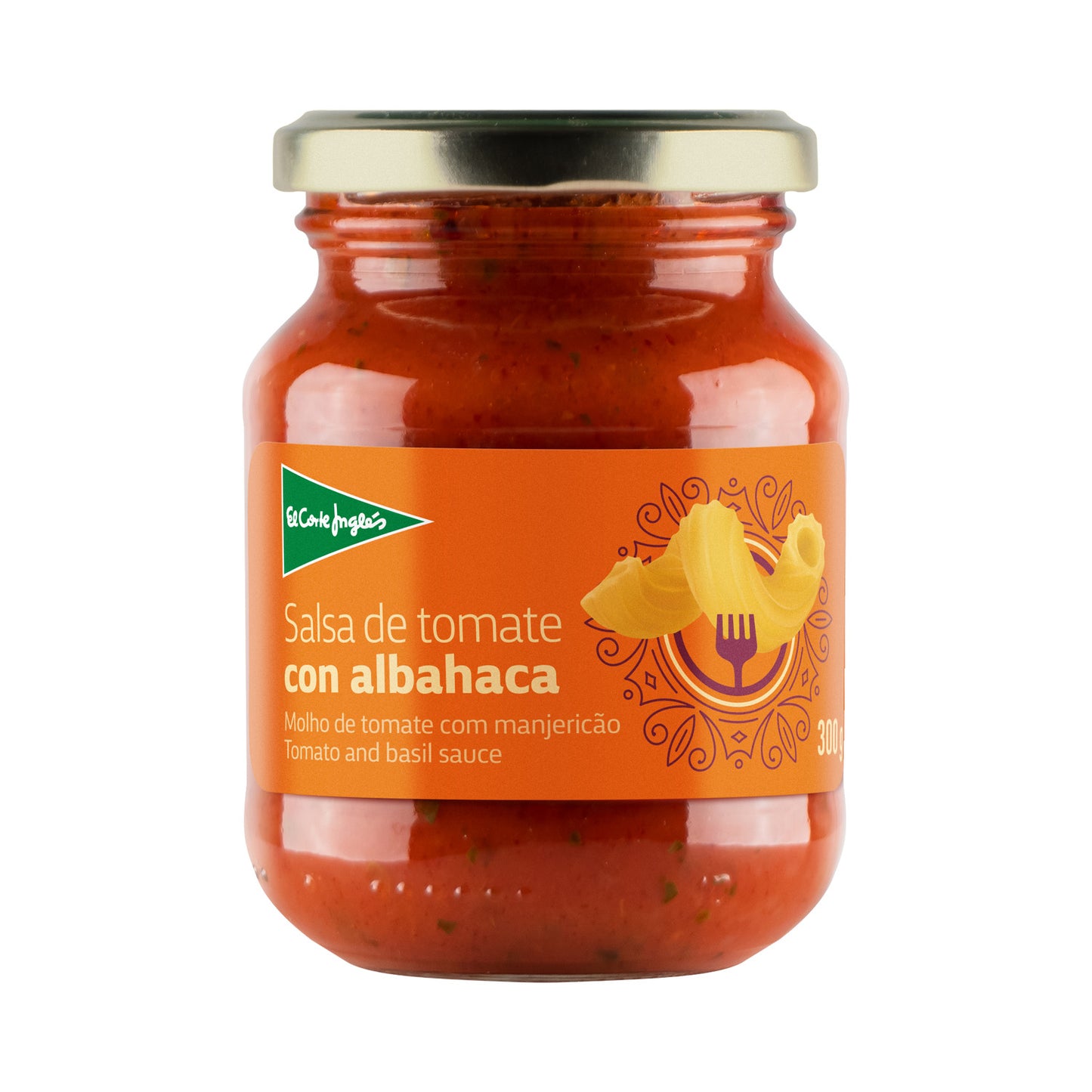 Salsa De Tomate Con Albahaca Frasco 300 G