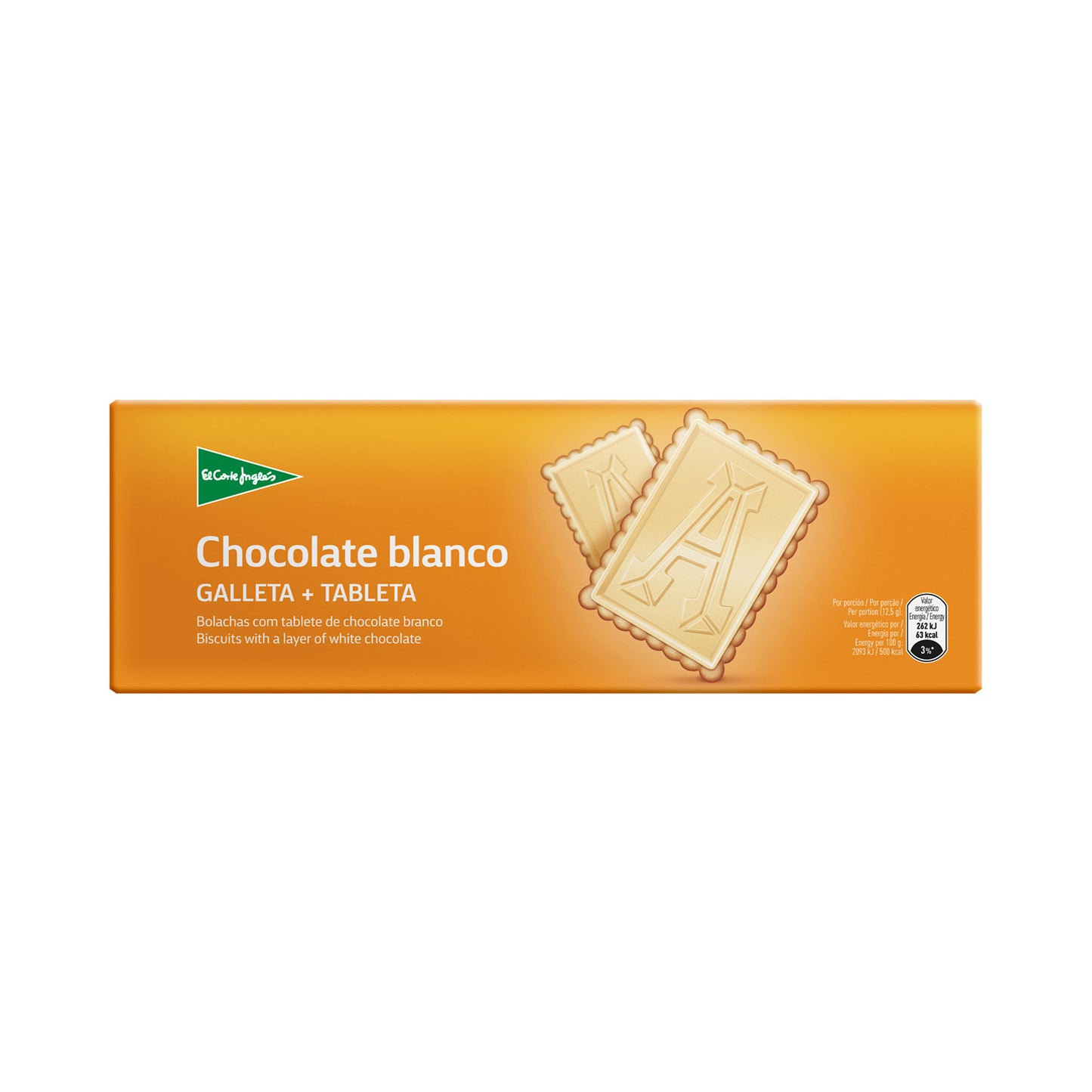 Galletas Con Tableta De Chocolate Blanco Estuche 150 G