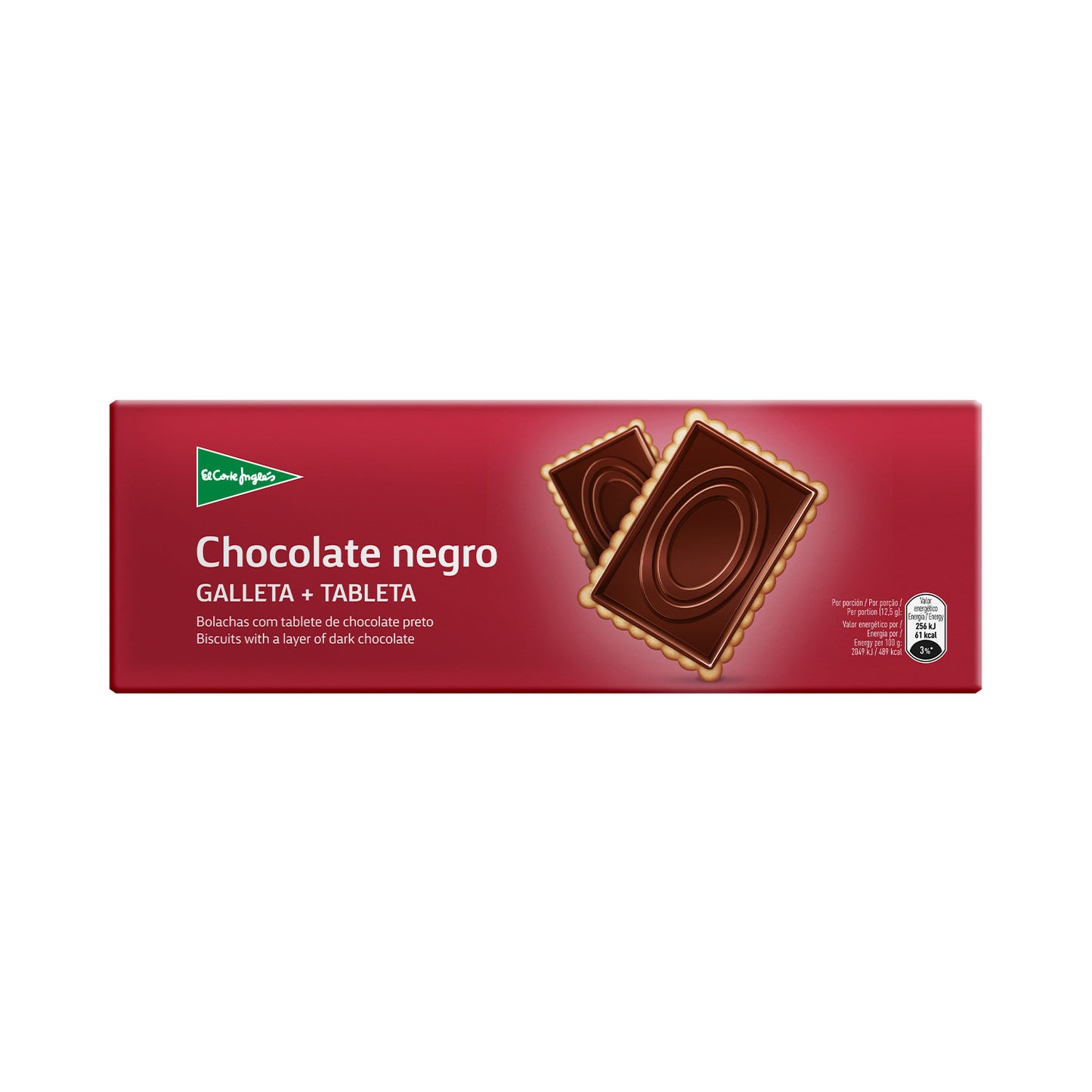 Galletas Con Tableta De Chocolate Negro Estuche 150 G