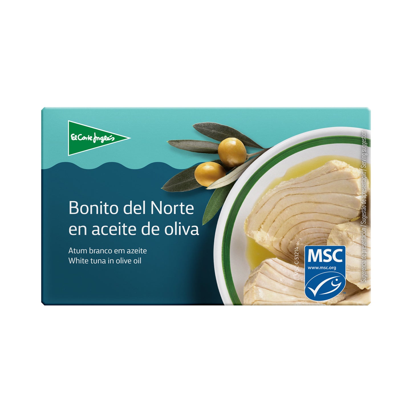 Bonito Del Norte En Aceite De Oliva Lata 73 G Neto Escurrido
